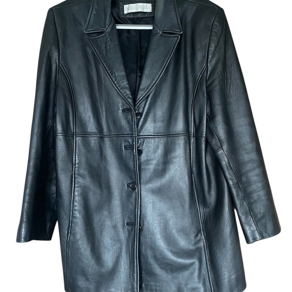 Black leather Women's Jacket